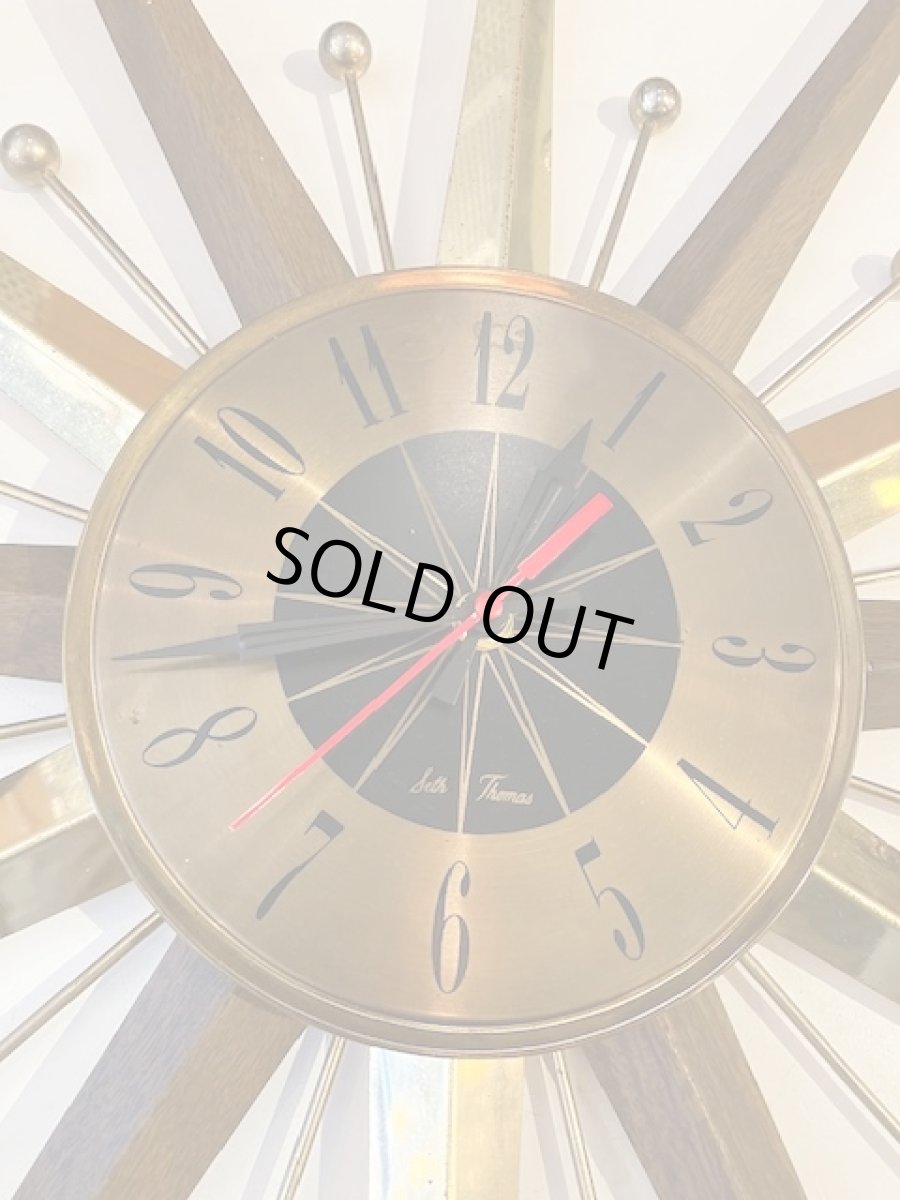 画像4: "SETH THORMAS" Sun Burst Clock (4)