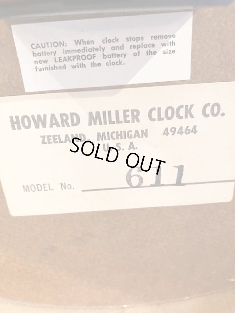 画像4:  "HOWARD MILLER" Wall Clock (4)