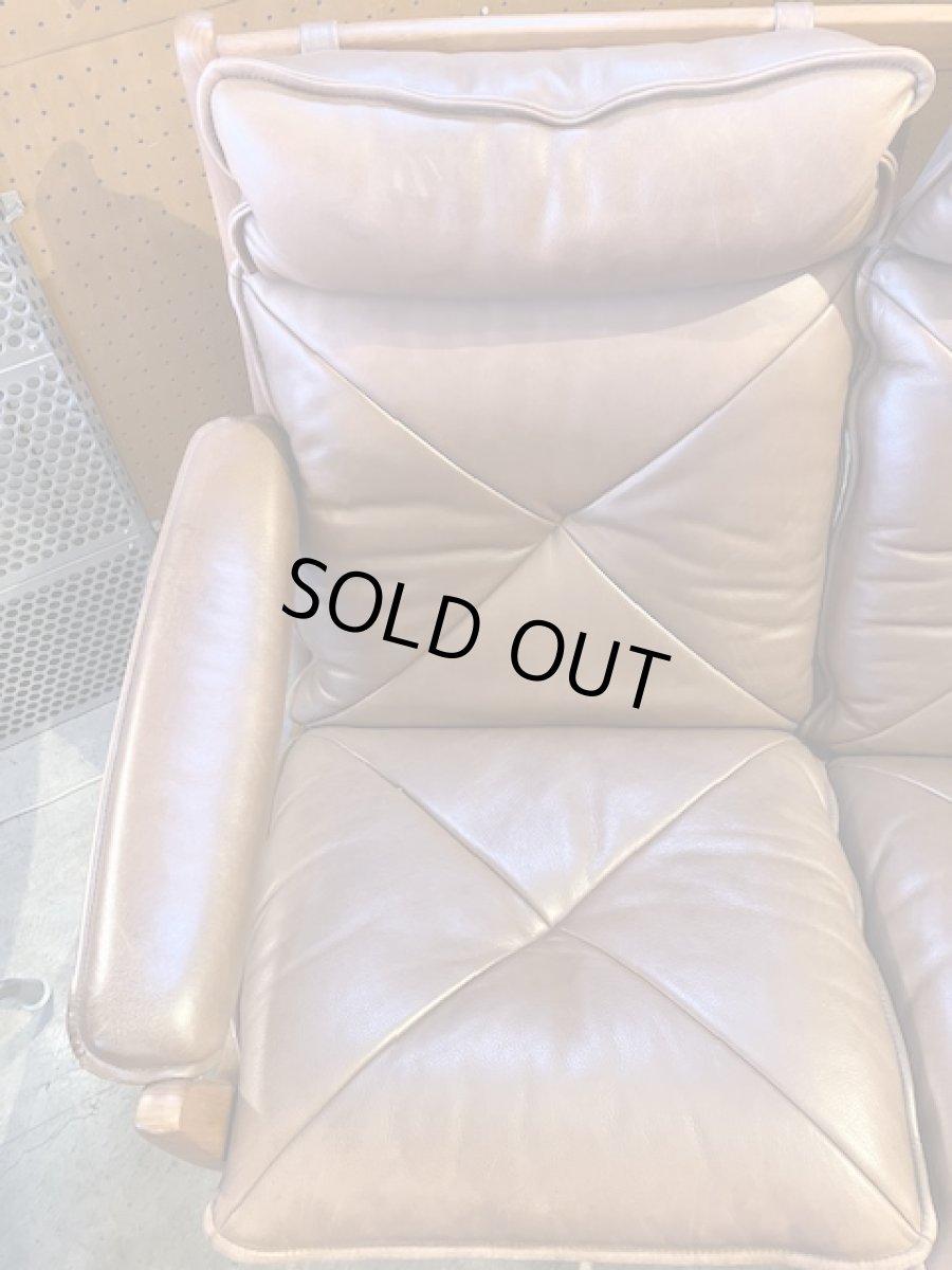 画像5: "Lied Mobler"Leather Sofa (5)