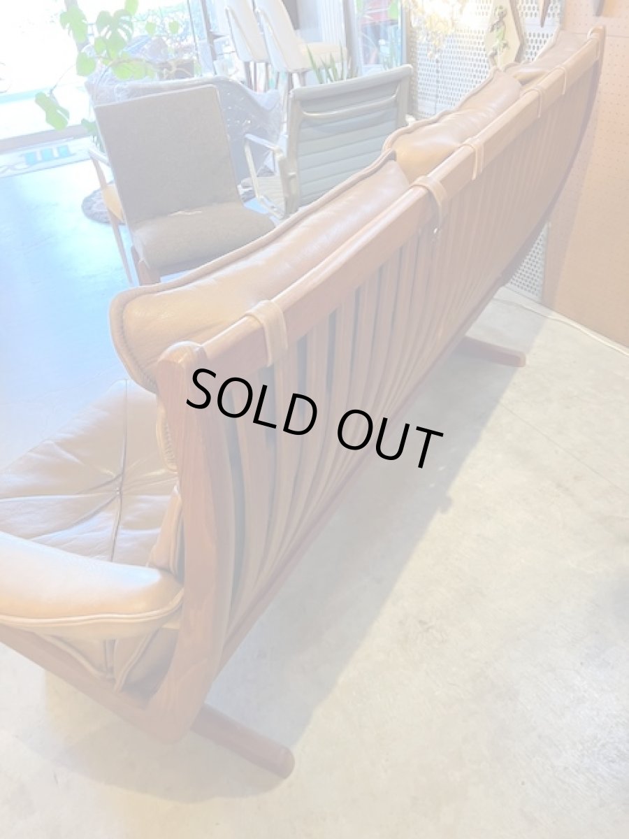 画像3: "Lied Mobler"Leather Sofa (3)