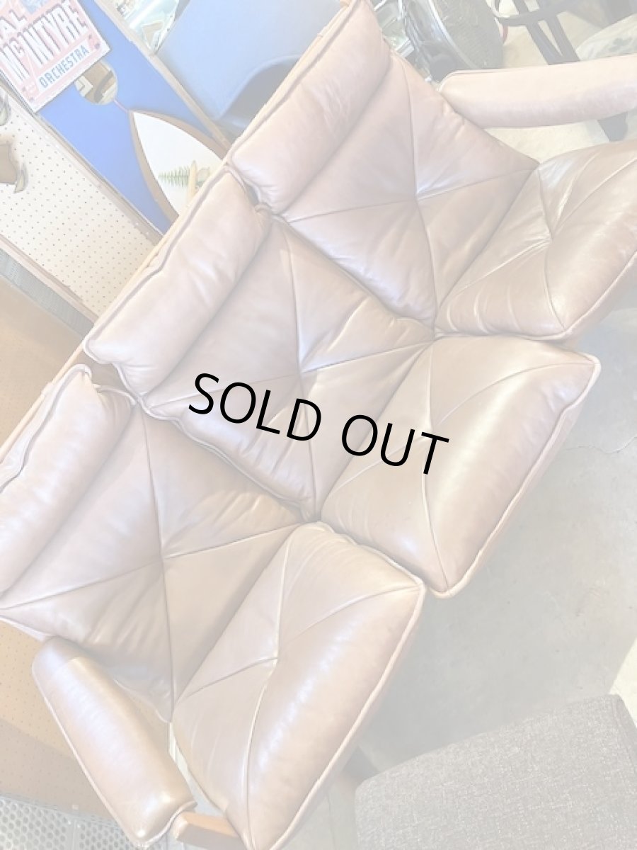 画像4: "Lied Mobler"Leather Sofa (4)