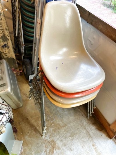画像1: "Herman Miller" Side Shell Stacking Chair
