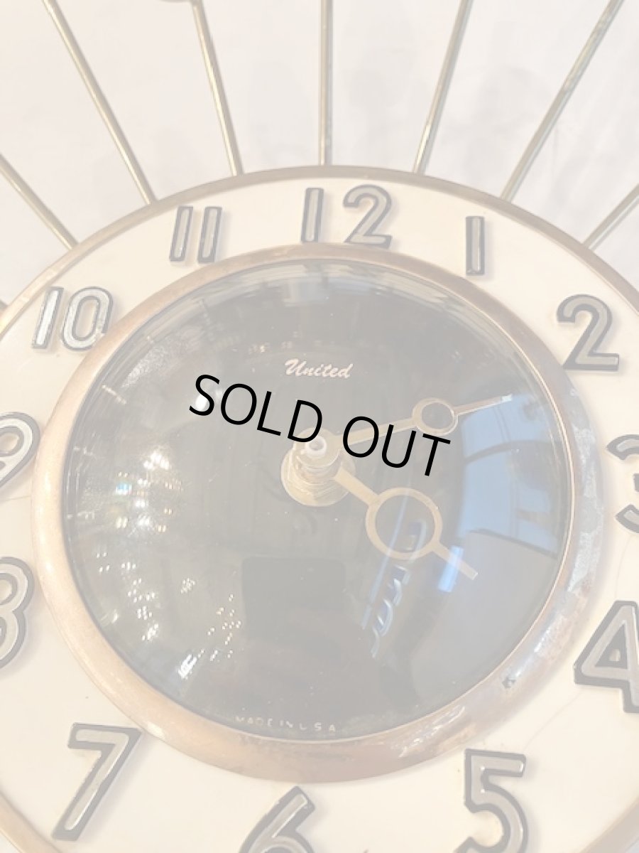 画像4: "United"Sun Burst Clock (4)