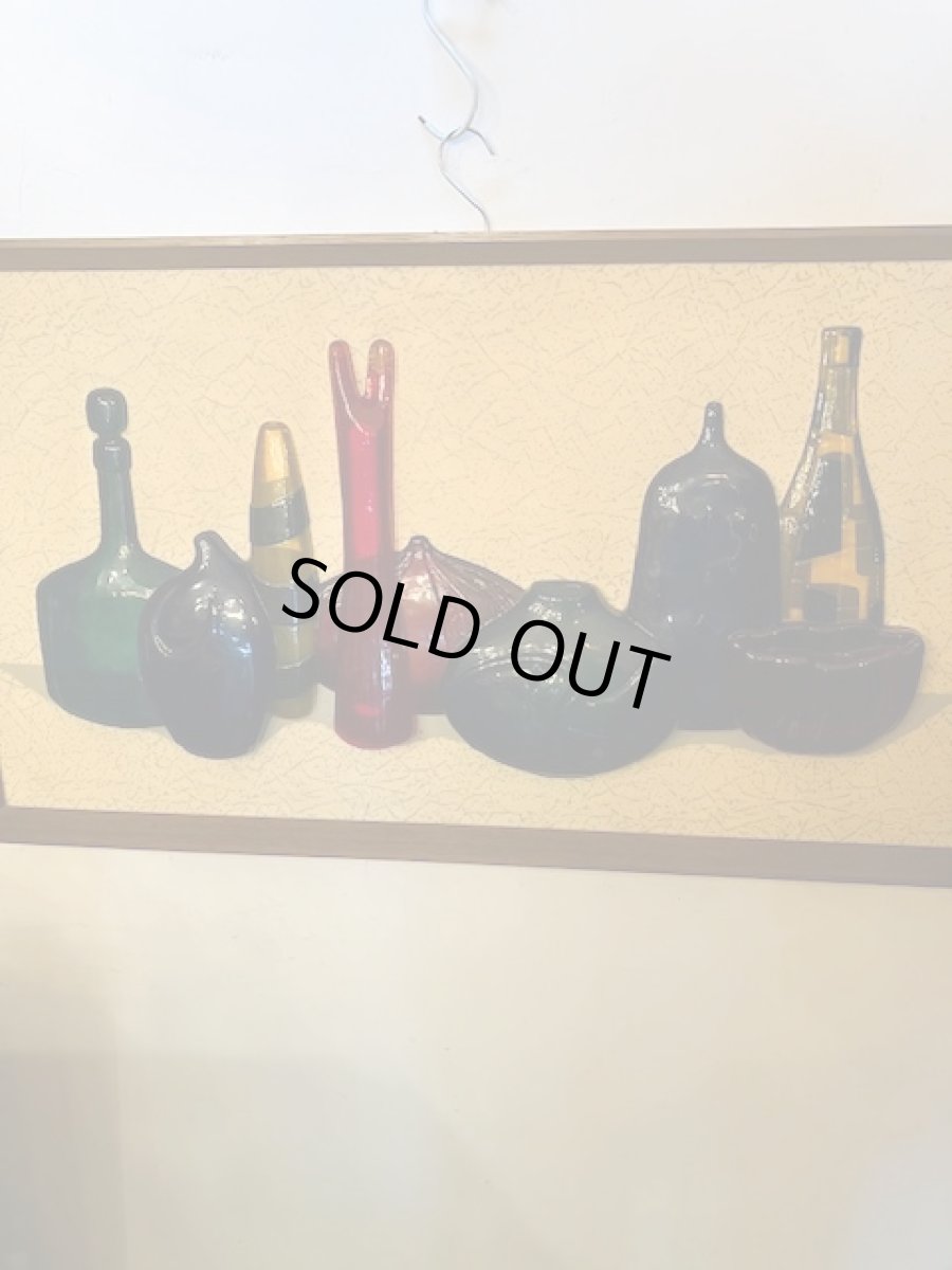 画像1: "Richter Artcraft" Glass Bottle Wall Art (1)