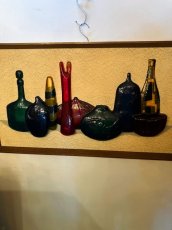 画像1: "Richter Artcraft" Glass Bottle Wall Art (1)