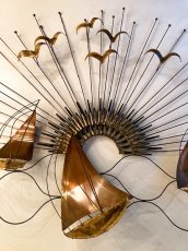 画像1: Sailboats & Birds Wall Sculpture (1)