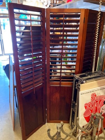 画像1: Vintage Wooden Partition