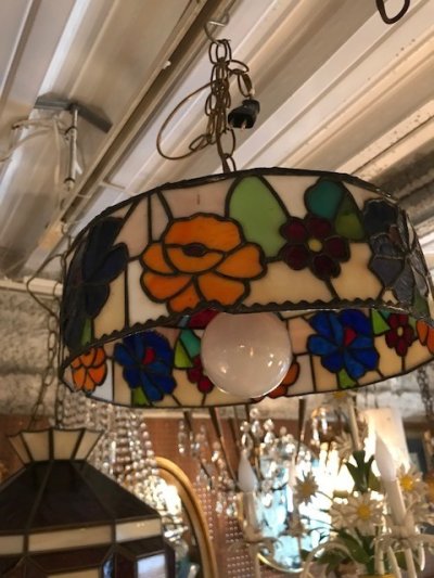 画像3: Stained Glass Pendant Light