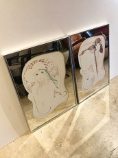 画像1: Art Deco Mirror Set (1)