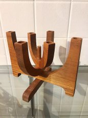 画像1: Wooden Candle Holder (1)