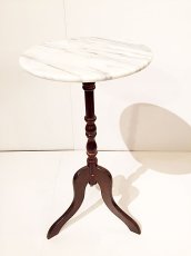 画像1: Marble Round Side Table (1)