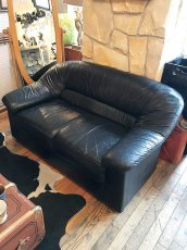 画像1: Leather 2P Sofa (1)