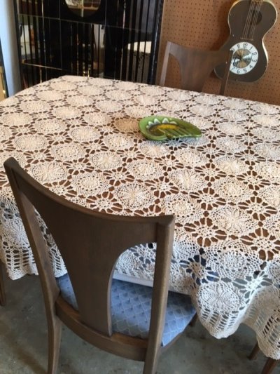 画像2: Handmade Lace Tablecloth
