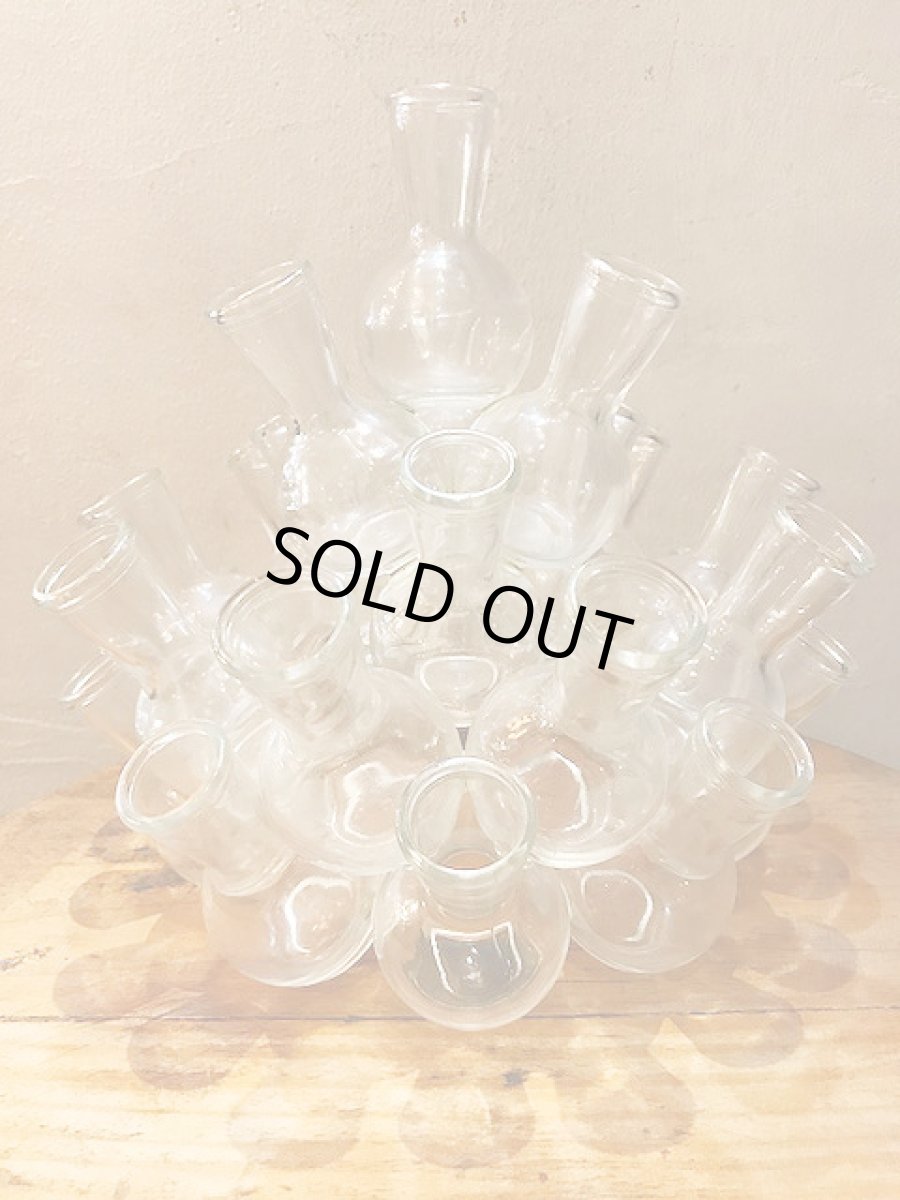 画像1: "Flask Bubble" Glass Vase (1)
