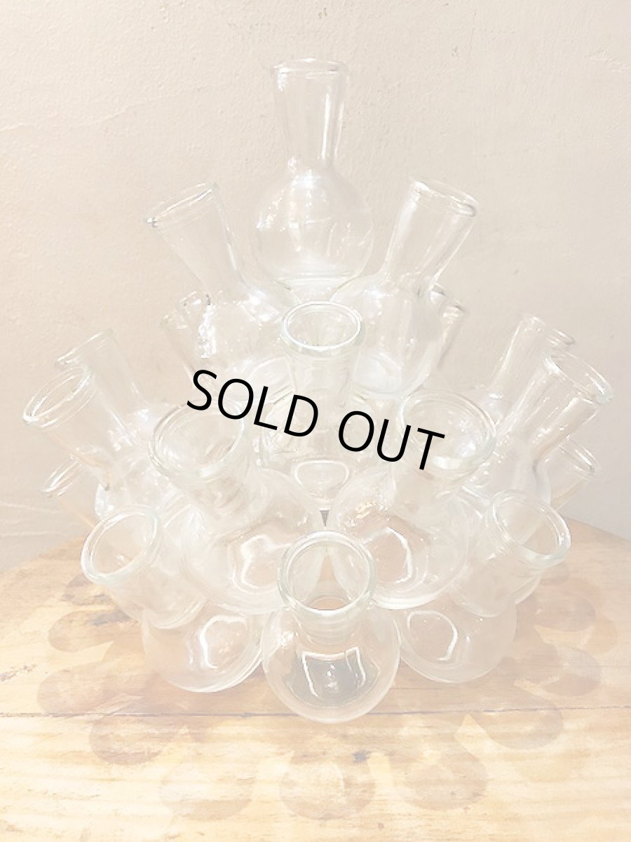 画像1: "Flask Bubble" Glass Vase (1)