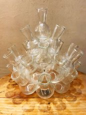 画像1: "Flask Bubble" Glass Vase (1)