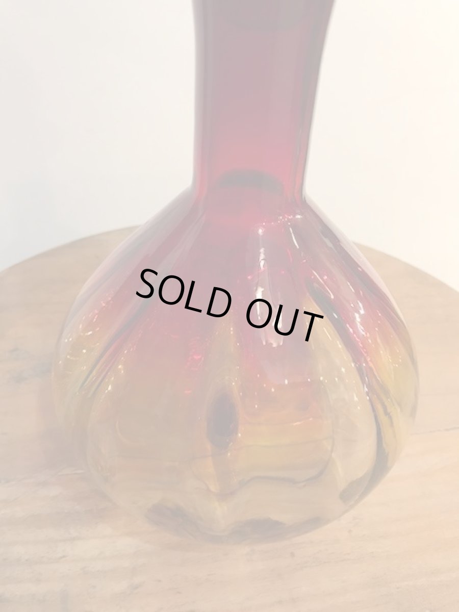 画像2: Red Glass Liqueur Decanter (2)