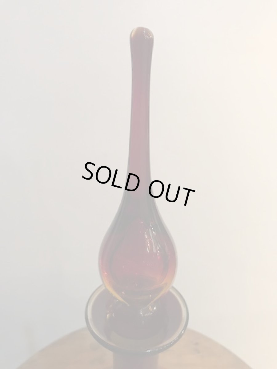 画像4: Red Glass Liqueur Decanter (4)