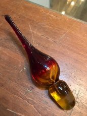 画像10: Red Glass Liqueur Decanter (10)