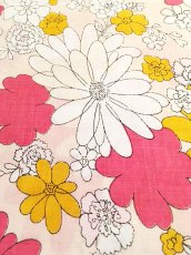 画像1: 70's Flower Percale Sheet (1)