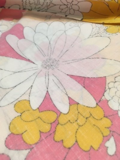 画像2: 70's Flower Percale Sheet