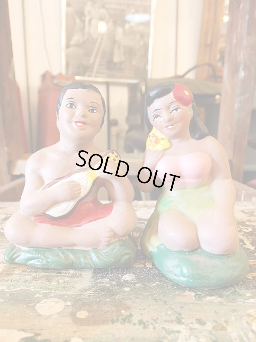 画像1: Vintage Hula Girl & Loco Boy Dolls (1)