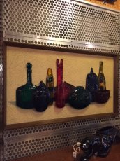 画像1: "Richter Artcraft" Glass Bottle Wall Art (1)