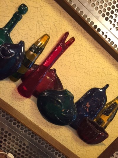 画像1: "Richter Artcraft" Glass Bottle Wall Art