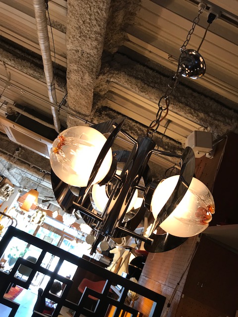 【"Murano" Crome Pendant Light】