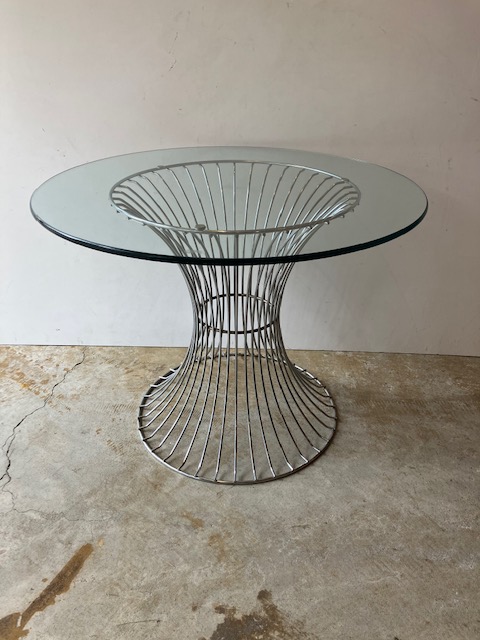 画像1: Modern Glass  Table (1)