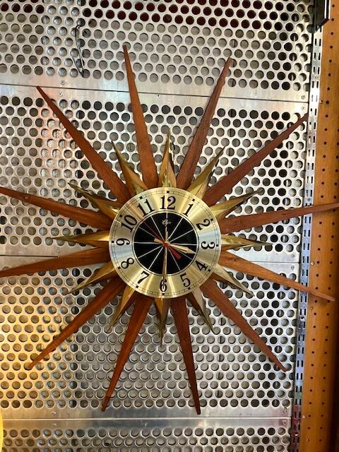 画像1: "Elgin" Sun Burst Clock (1)